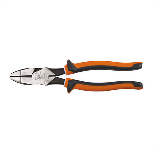 Klein® 2139NEEINS Heavy Duty New England Nose Side Cutting Plier, 1.594 in L x 1.313 in W, 0.625 in Thick Steel Jaw