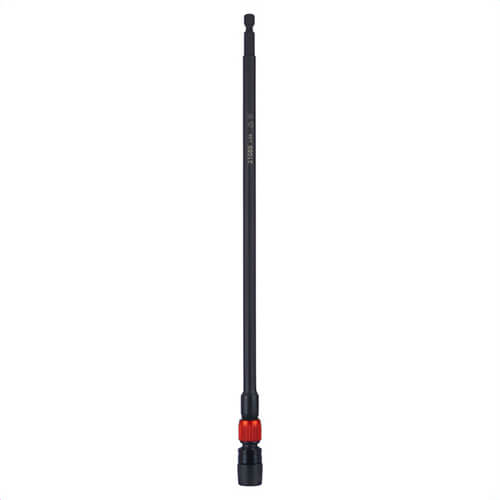 Klein® 31089 Dual-Lock Impact Extension, Black Oxide, Alloy Steel and Aluminum, Black, Orange, 12 in, 1/4 in Tip, 1/4 in Drive