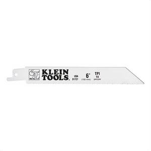 Klein® 31727 Reciprocating Saw Blade, 7 in Length, 3/4 in Width, 0.035 in Thickness, 14 TPI, Shock Resistant Teeth, 1/2 in Tang