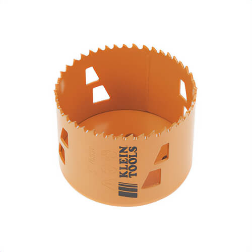 Klein® 31948 Bi-Metal Hole Saw, 3 in dia, 2 in D Cutting