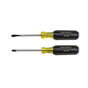 Klein® 32008 Demolition Driver Set, Imperial, Cushion Grip, Keystone/Phillips®/Slotted Screwdriver Types Included, Black/Yellow