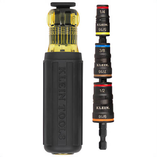 Klein® 32303HD Impact Driver Set  20-in-1 with Screwdriver Bits and Flip Sockets, Steel Alloy, 18 pc