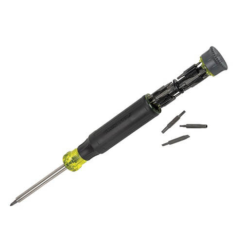 KLEIN® 32328 27-in-1 Multi-Bit Precision Screwdriver with Apple® Bits, Steel Bits, Acetate Handle, 8.75 L x 0.85 H x 0.85 W in