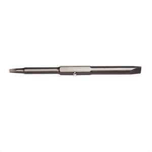 Klein® 32411 Replacement Bit, Imperial, #1, 1/4 in point, Slotted/Square Recess point, Steel