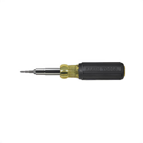 Klein® 32517 Multi-Bit Tap Tool Driver, Black/Yellow Cushion Grip Handle