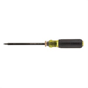 Klein® 32708 Adjustable Length Screwdriver, #2, #1 Square Point, 13-3/8 in OAL, Rubber Handle