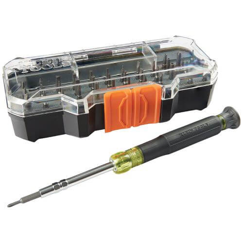 Klein® 32717 All-in-1 Precision Screwdriver Set with Case, 40 pcs, Acetate/Steel