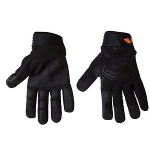 Klein® Journeyman™ 40233 Unisex Gloves, L, Fabric, Black