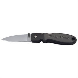 Klein® 44002 1-Blade Lightweight Pocket Knife, AUS8 Stainless Steel Drop Point Blade, 2-3/8 in L Blade, Lock Back Opening