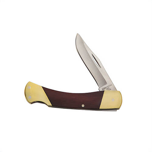 Klein® 44036 Sportsman Knife, 1-Blade, 2-3/8 in Blade Length, Drop point Blade, Stainless Steel Blade, Curved/Big Bolster Handle