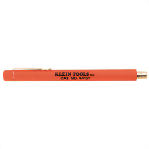 Klein® 44151 Knife Sharpener, Pocket Size, 5-1/2 in Length, 1/2 in Width, Hard Chromed Steel Sharpening Material, Orange