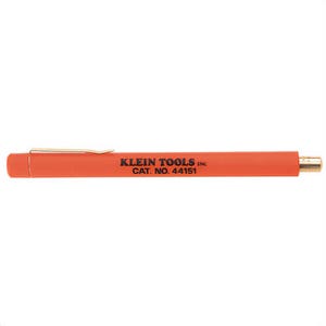 Klein® 44151 Knife Sharpener, Pocket Size, 5-1/2 in Length, 1/2 in Width, Hard Chromed Steel Sharpening Material, Orange