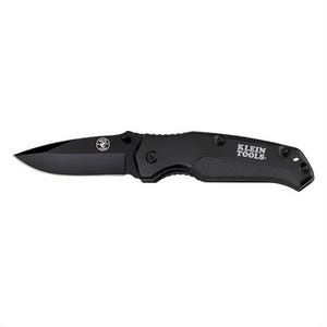 Klein® 44220 Pocket Knife, 440A Stainless Steel Drop Point Blade, 3-1/2 in L Blade, Rubber Grip, Yes