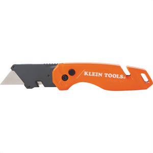 Klein® 44303 Folding Utility Knife With Blade Storage, Aluminum, 6 pc Blades