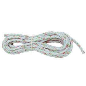 Klein® 48502 Rope, 3/8 in dia x 25 ft L, White, 750 lb Load, 3600 lb Tensile