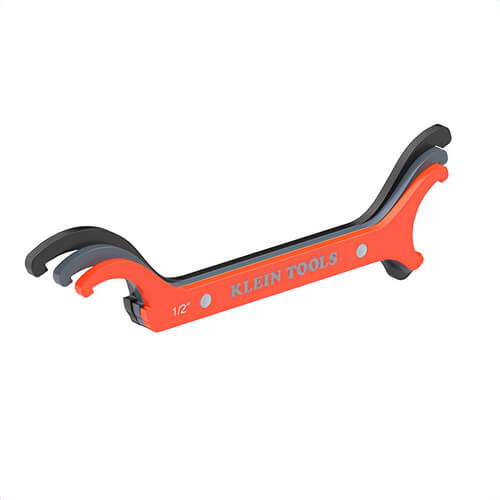 Klein® 50901R Straight Locknut Wrench Set, Carbon Steel, 1/2 in, 3/4 in and 1 in, Includes: (3) Locknut Wrenches