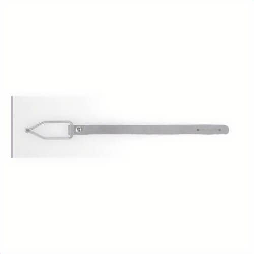 Klein® 5133 Handline Clip with Thong Clip, 10-1/2 in L, Leather, Polished Chrome