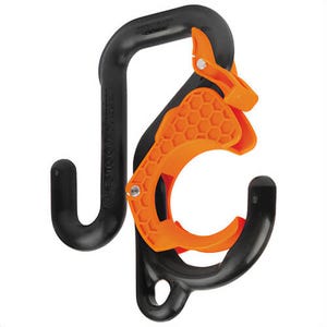 Klein® 5144LG2 Gated Utility Bucket Hook, Nylon, Stainless Steel, 2 in Lip Aerial Bucket