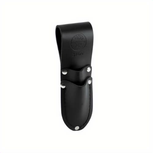 Klein® 5187T Knife Holder, Tunnel, For 2100-5/2100-7 Klein® Electrician's Scissors and 44200 Cable Splicer's Knife, Leather, Black