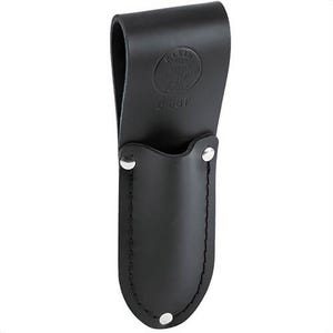 Klein® 5188T Knife Holder, Tunnel, For use with: 44200 Cable Splicer's Knife, 1 pocket, Leather, Black, 7-1/4 in L x 2-1/8 in W
