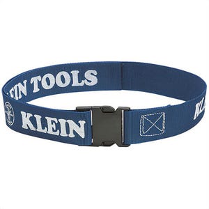 Klein® 5204 Utility Belt, Lightweight, 2 in Belt Width, 52 in Waist, 2 in OAW, Polypropylene, Blue