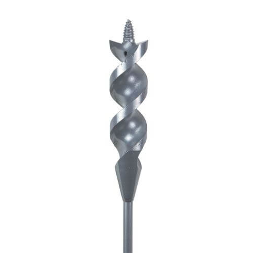 Klein® 53720 Flexible Long Auger Bit with Screw Point, 1 in dia, 54 in OAL, Screw Point, Oxide Coated