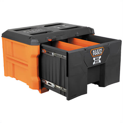 Klein® 54821MB MODbox™ Single Drawer Toolbox, Impact Resistant Polymers, Orange