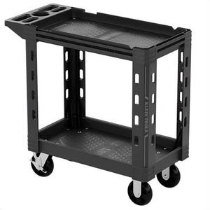 Klein® 54834MB MODbox™ Service Utility Cart, Polypropylene, Black, 500 lb Horizontal Load Capacity, 6 in Wheel
