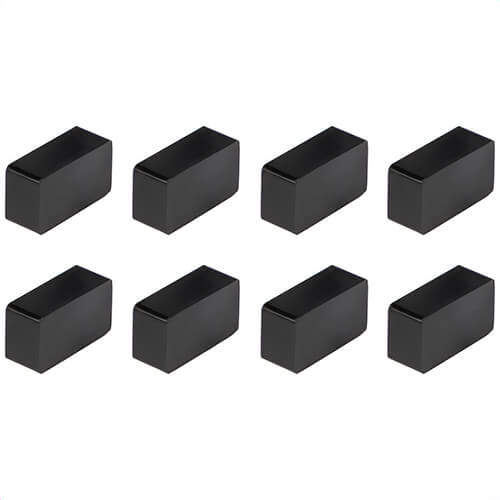 Klein® 54925MBR Replacement Plugs, for use with MODbox™ Wire Dispenser, Silicone, Black