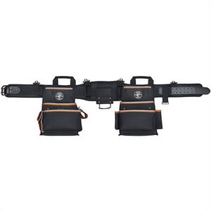 Klein® Tradesman Pro™ 55427 Electricians Tool Belt, M, 26 Pockets, 1680d Ballistic Weave, Black