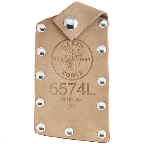 Klein® 5574L Splitting-Knife Guard, Large, For use with: 1515-1 Large Splitting Knife, Leather, 8 in L