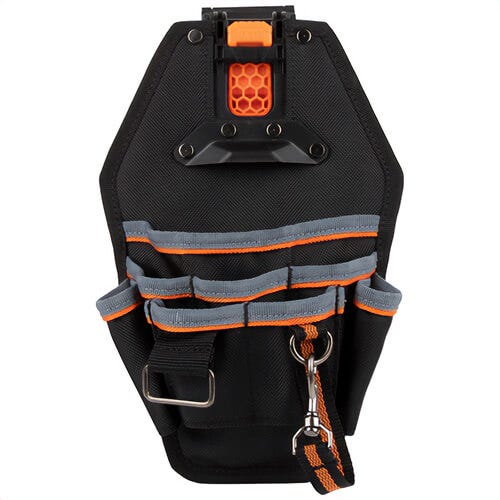 Klein® 55832MB MODbox™ 8 Pocket Tool Pouch, Black, Up to 2.5 in W