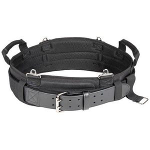 Klein® Tradesman Pro™ 55920 Modular Tool Belt, XL, Ballistic Polyester/Leather, Black