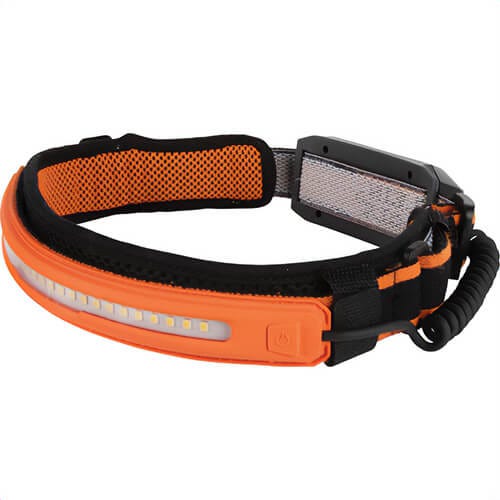 Klein® 56308 Rechargeable Wide-Beam Headlamp with Strap, Silicone, ABS/PC