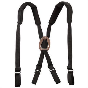 Klein® 5717 Padded Suspender, Heavy Duty, Universal, 1-1/2 in Belt Width, Nylon Webbing, Black