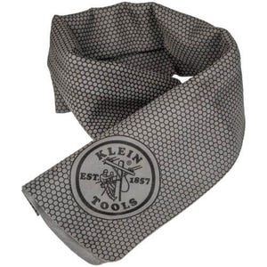 Klein® 60093 Cooling Towel, 29.5 in L x 13 in W x 0.7 in H, Gray, PVA
