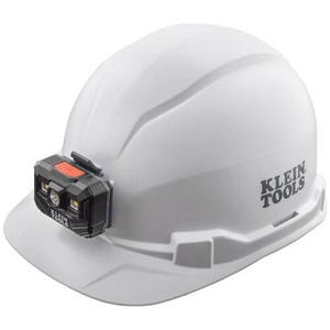 Klein® 60107RL Non-Vented Type 1 Hard Hat, 6.5 Fits Mini Hat, 8 Fits Max Hat, ANSI Electrical Class: E, ANSI Impact Rating: ANSI Z89.1-2014