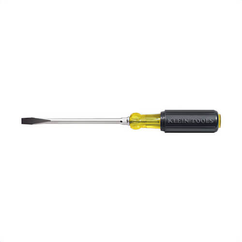 Klein® 602-3 Keystone Screwdriver, Non-Magnetic, Steel, 7/32 in Tip, 3 in Round Shank