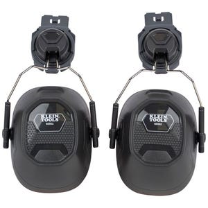 Klein® 60502 Hard Hat Earmuffs, Full Brim Style