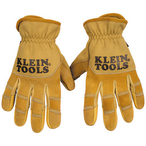 Klein® 60609 Leather All Purpose Gloves, Spandex, 0.63 in thick, X-Large