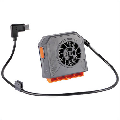 Klein® 60822 Replacement Hard Hat Turbo Fan, PC/ABS, Steel, Gray/Orange, 3.6V