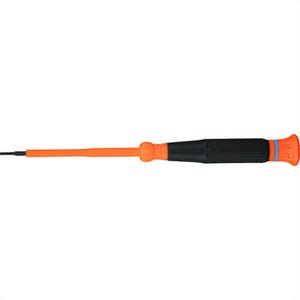 Klein® 6273INS Insulated Precision Screwdriver, 1/16 in Slotted, Steel, Blue