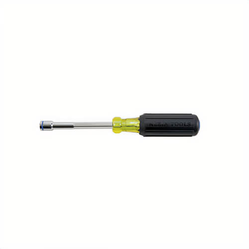 Klein® 635-3/8 Heavy Duty Nut Driver with Magnetic Tip, 3/8 in, Hollow Shank, Classic/Cushion Grip Handle