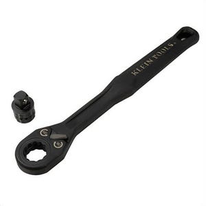 Klein® 65408ADP Knect™ Pass Through Ratchet and Drive Socket Adapter Set, Chrome-Moly, Chrome-Vanadium, 3/8 in