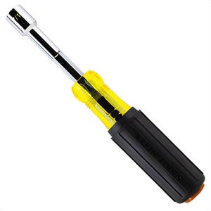 Klein® 654716 Color-Coded Hollow-Shaft Heavy-Duty Nut Driver, Alloy Steel, Brown, 1.25 in Handle, 3.5 in Shaft, 7/16 in
