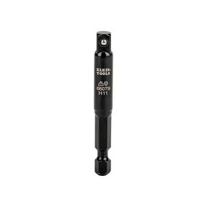 Klein® 66079 Flip Impact Socket Adapter, 4140 Steel, Small, 2.5 L x 0.126 H x 0.126 W in