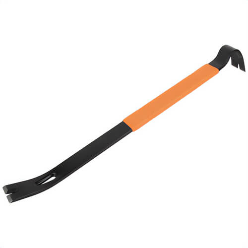 Klein® 66098 Heavy Duty Pry Bar Crowbar, Carbon Steel, TPR Grip, 1.75 in Blade, 21 in