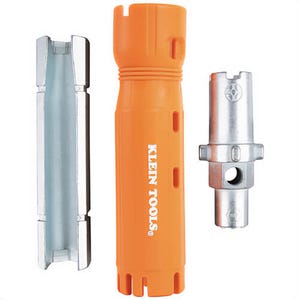 Klein® 68098 Faucet Wrench Multi Tool 12-in-1 , Reversible, Nylon, Glass Filled, Orange, 8 in Handle Length