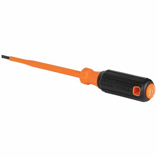Klein® 6816INS Insulated Screwdriver, 3/16 in Cabinet Tip, 6 in Round Shank