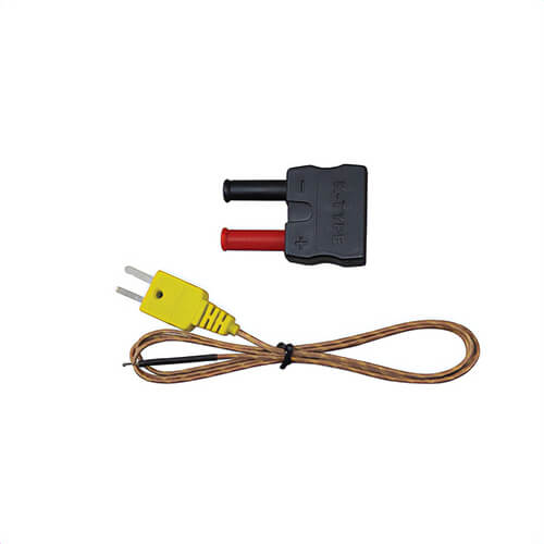 Klein® 69142 Thermocouple, K Type, For: Any Clamp or Digital Multimeter that Measures Temperature, Thermocouple/PVC